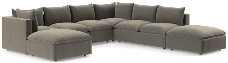 Lotus Modular 7-Piece Sectional Sofa - image 0 of 9