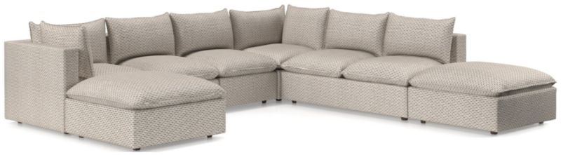 Lotus Modular 7-Piece Sectional Sofa - image 0 of 9