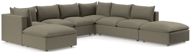 Lotus Modular 7-Piece Sectional Sofa - image 0 of 9