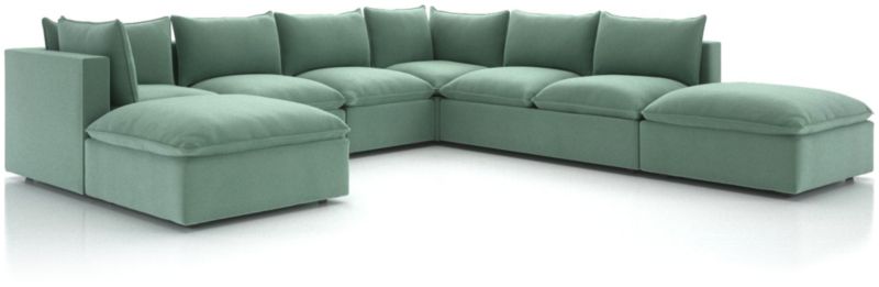 Lotus Modular 7-Piece Sectional Sofa - image 0 of 9