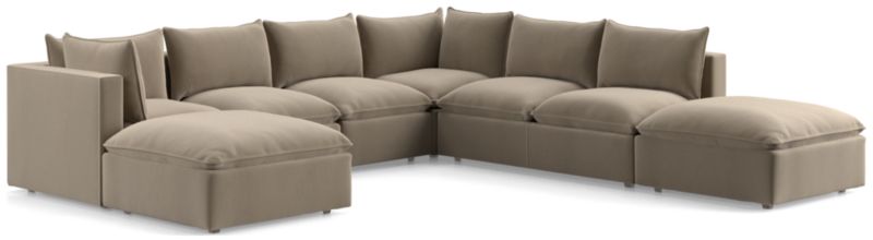 Lotus Modular 7-Piece Sectional Sofa - image 0 of 9