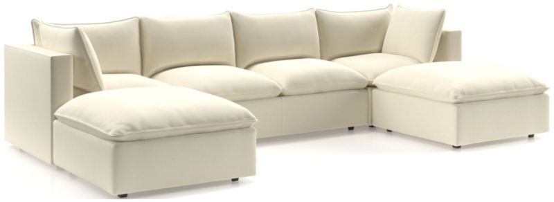 Lotus 5-Piece Sectional Sofa with Ottomans - image 0 of 10