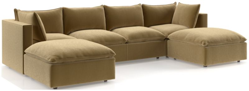 Lotus 5-Piece Sectional Sofa with Ottomans - image 0 of 10