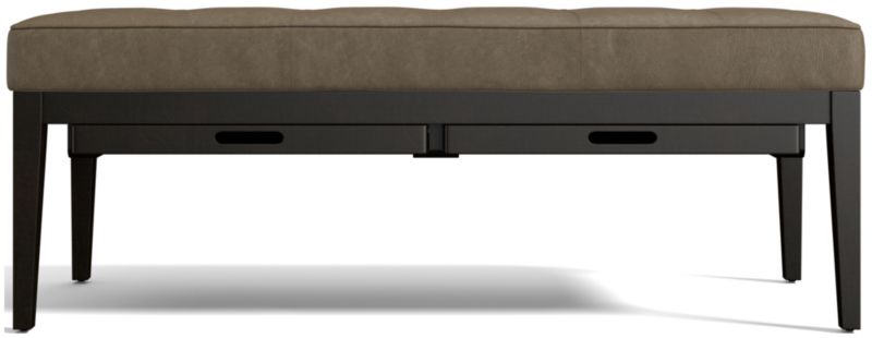 Nash Leather Small Tufted Bench with Tray - image 0 of 10