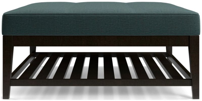 Nash Square Tufted Ottoman with Slats - image 0 of 6