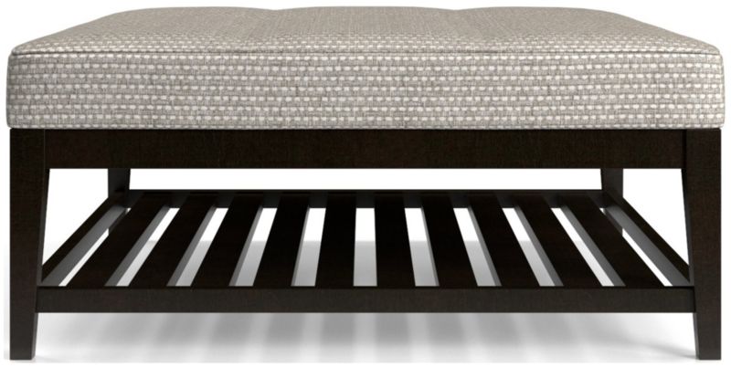 Nash Square Tufted Ottoman with Slats - image 0 of 6