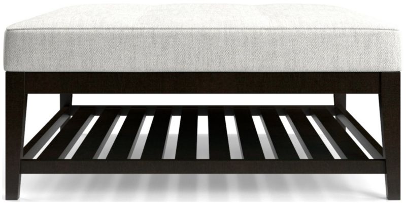 Nash Square Tufted Ottoman with Slats - image 0 of 6