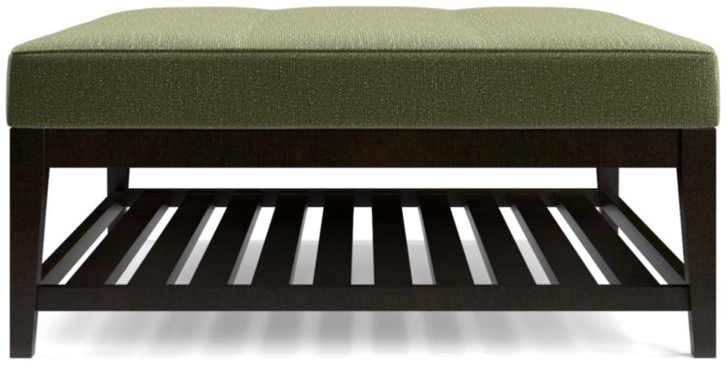 Nash Square Tufted Ottoman with Slats - image 0 of 6