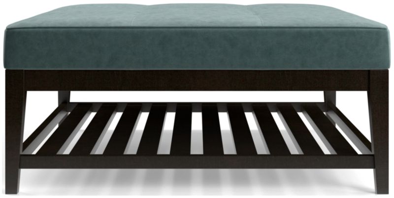 Nash Square Tufted Ottoman with Slats - image 0 of 6