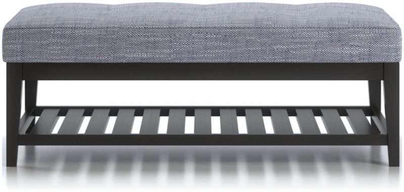 Nash Rectangular Tufted Ottoman with Slats - image 0 of 6