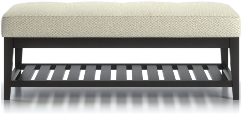 Nash Rectangular Tufted Ottoman with Slats - image 0 of 6