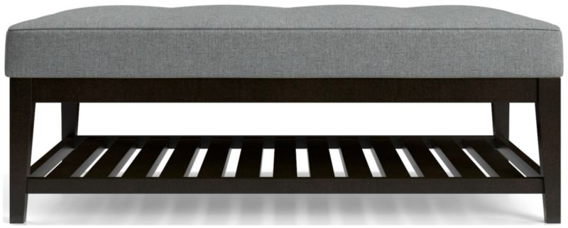 Nash Rectangular Tufted Ottoman with Slats - image 0 of 6