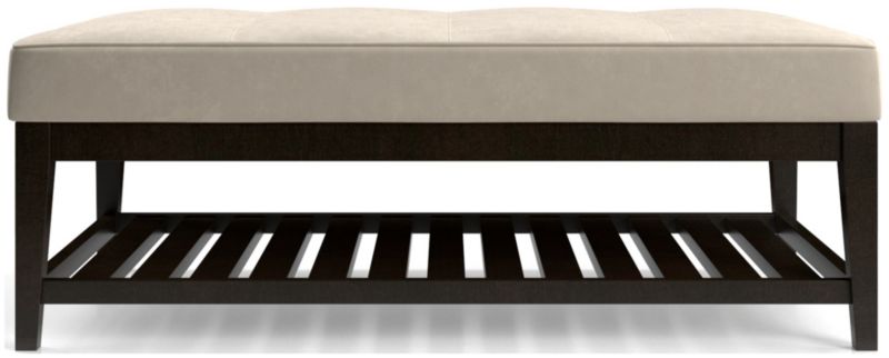 Nash Rectangular Tufted Ottoman with Slats - image 0 of 6