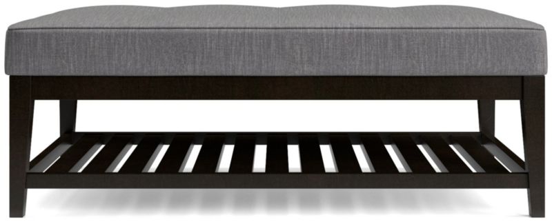 Nash Rectangular Tufted Ottoman with Slats - image 0 of 6