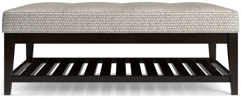 Nash Rectangular Tufted Ottoman with Slats - image 0 of 6