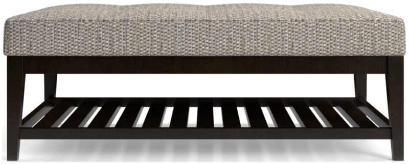 Nash Rectangular Tufted Ottoman with Slats - image 0 of 6