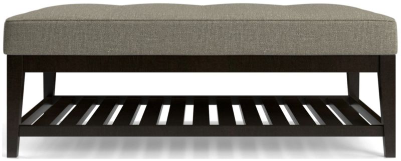 Nash Rectangular Tufted Ottoman with Slats - image 0 of 6