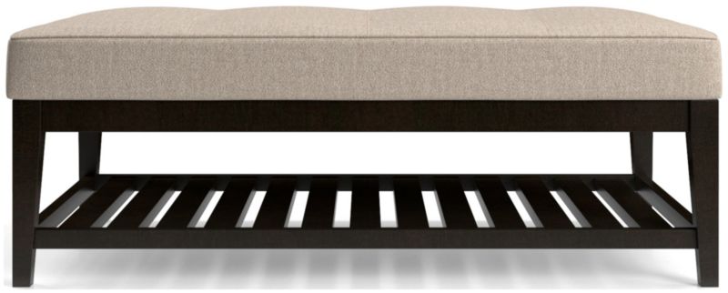 Nash Rectangular Tufted Ottoman with Slats - image 0 of 6