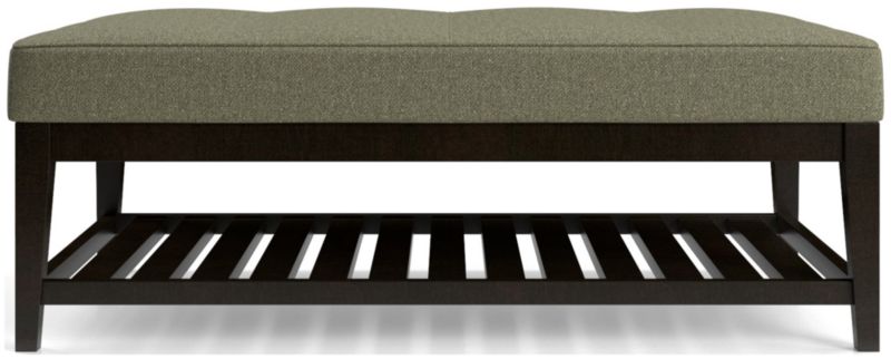 Nash Rectangular Tufted Ottoman with Slats - image 0 of 6