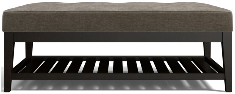 Nash Rectangular Tufted Ottoman with Slats - image 0 of 6