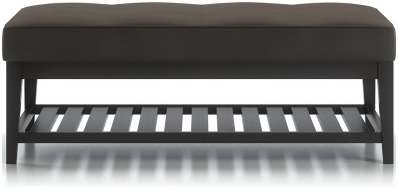 Nash Rectangular Tufted Ottoman with Slats - image 0 of 6