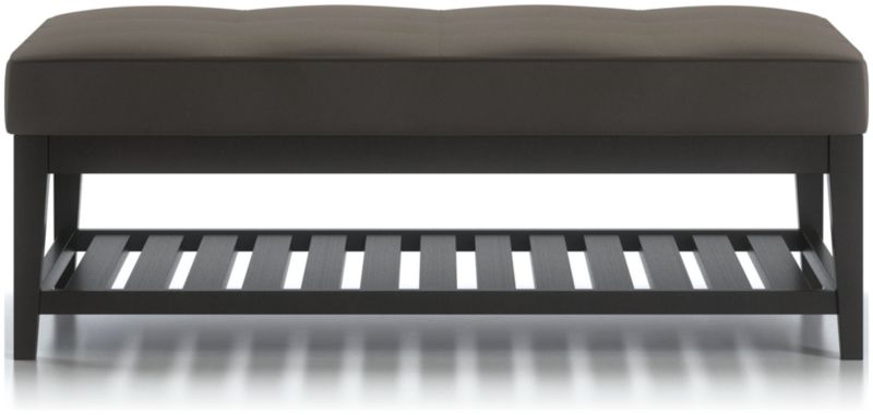 Nash Rectangular Tufted Ottoman with Slats - image 0 of 6