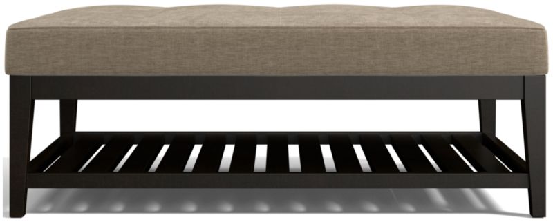 Nash Rectangular Tufted Ottoman with Slats - image 0 of 6