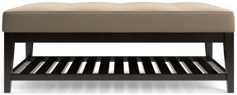 Nash Rectangular Tufted Ottoman with Slats - image 0 of 6