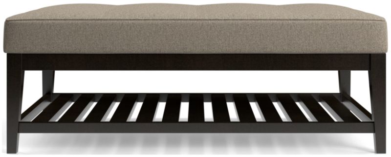 Nash Rectangular Tufted Ottoman with Slats - image 0 of 6