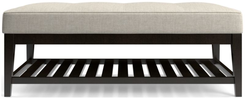 Nash Rectangular Tufted Ottoman with Slats - image 0 of 6