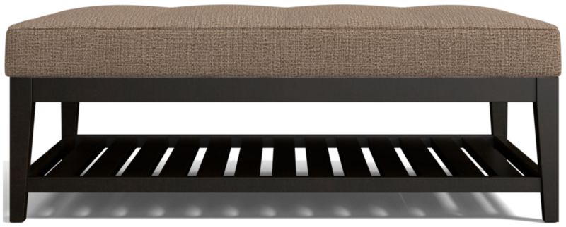 Nash Rectangular Tufted Ottoman with Slats - image 0 of 6