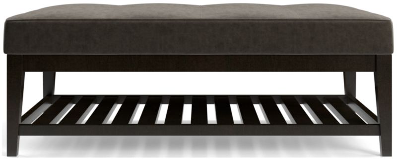 Nash Rectangular Tufted Ottoman with Slats - image 0 of 6