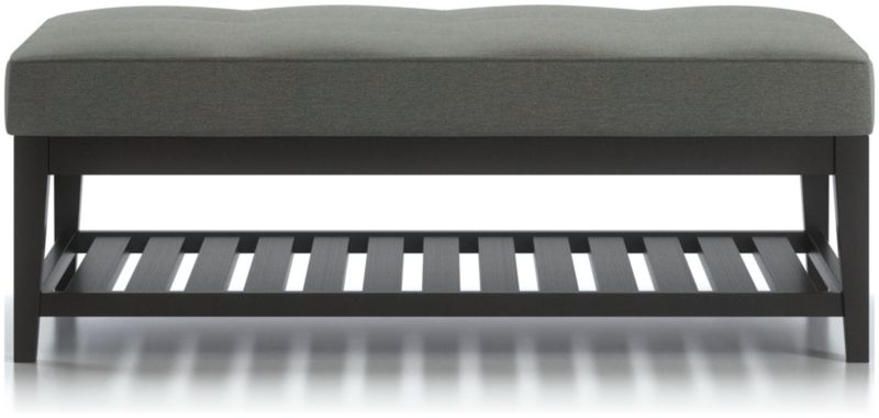 Nash Rectangular Tufted Ottoman with Slats - image 0 of 6