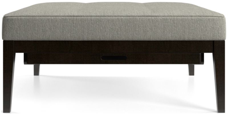 Nash Square Tufted Ottoman with Tray - image 0 of 9