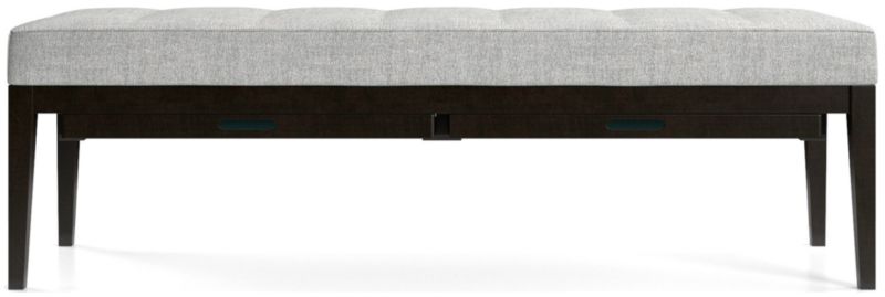 Nash Large Tufted Bench with Tray - image 0 of 9