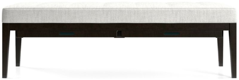 Nash Large Tufted Bench with Tray - image 0 of 9