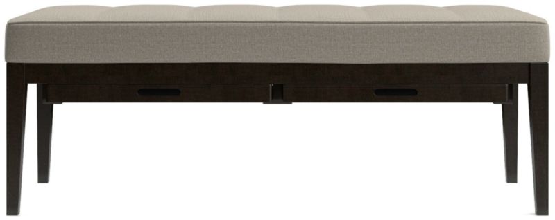 Nash Small Tufted Bench with Tray - image 0 of 9