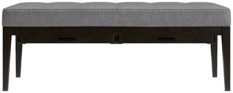 Nash Small Tufted Bench with Tray - image 0 of 9