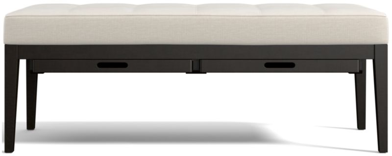 Nash Small Tufted Bench with Tray - image 0 of 9