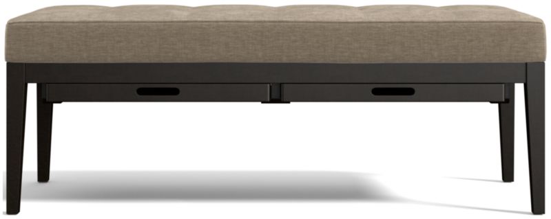 Nash Small Tufted Bench with Tray - image 0 of 9