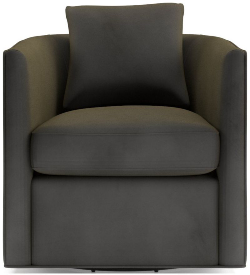 Drew Small Swivel Chair + Reviews Crate & Barrel