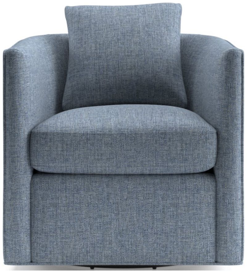 Drew Small Swivel Chair + Reviews Crate & Barrel