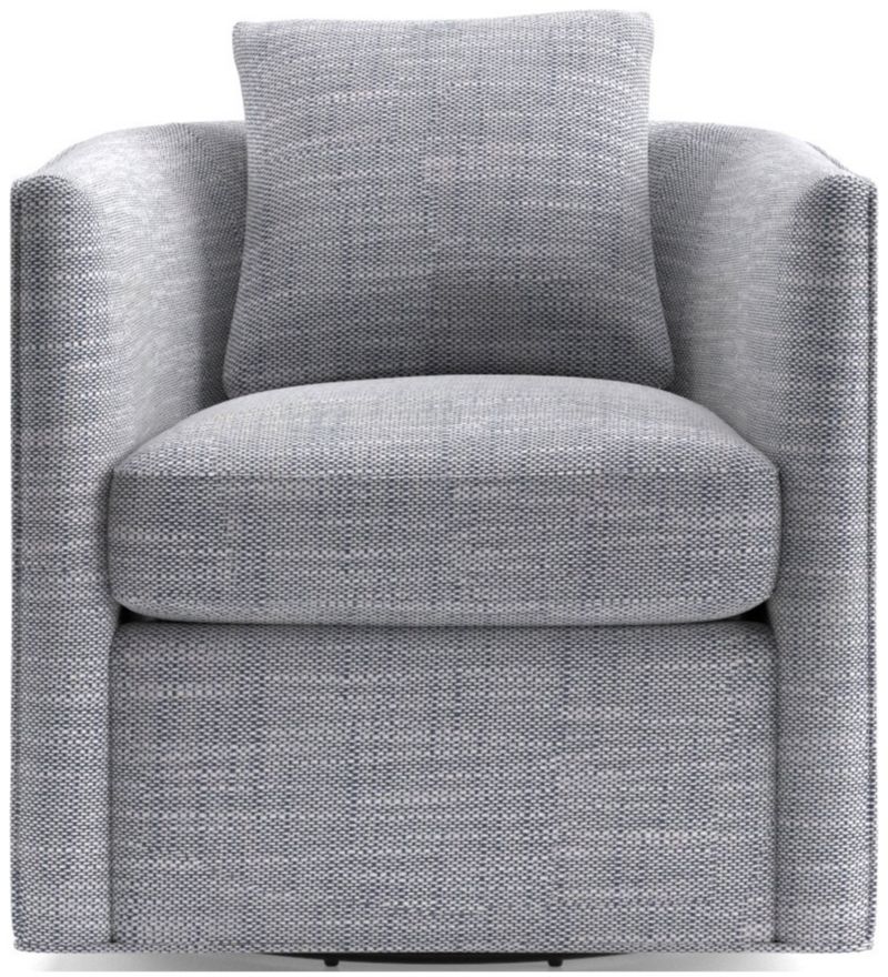 Drew Small Swivel Chair + Reviews Crate & Barrel