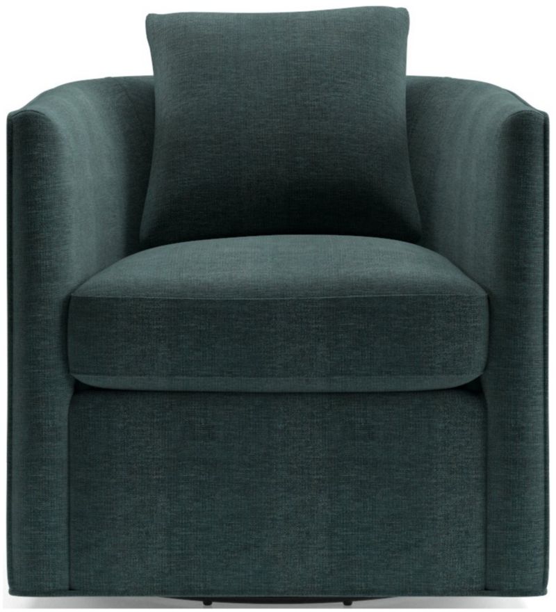 Drew Small Swivel Chair + Reviews Crate & Barrel