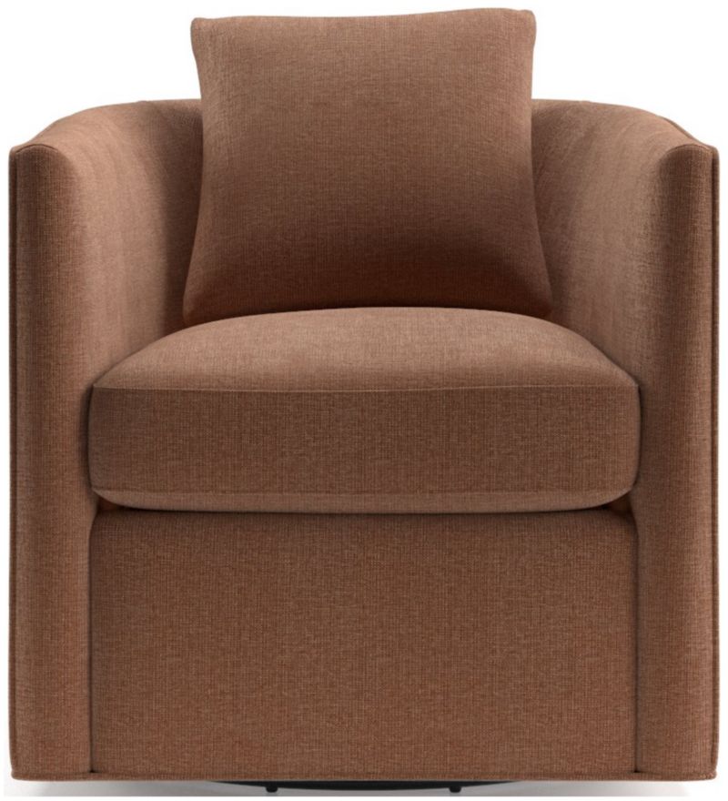 Drew Small Swivel Chair + Reviews Crate & Barrel