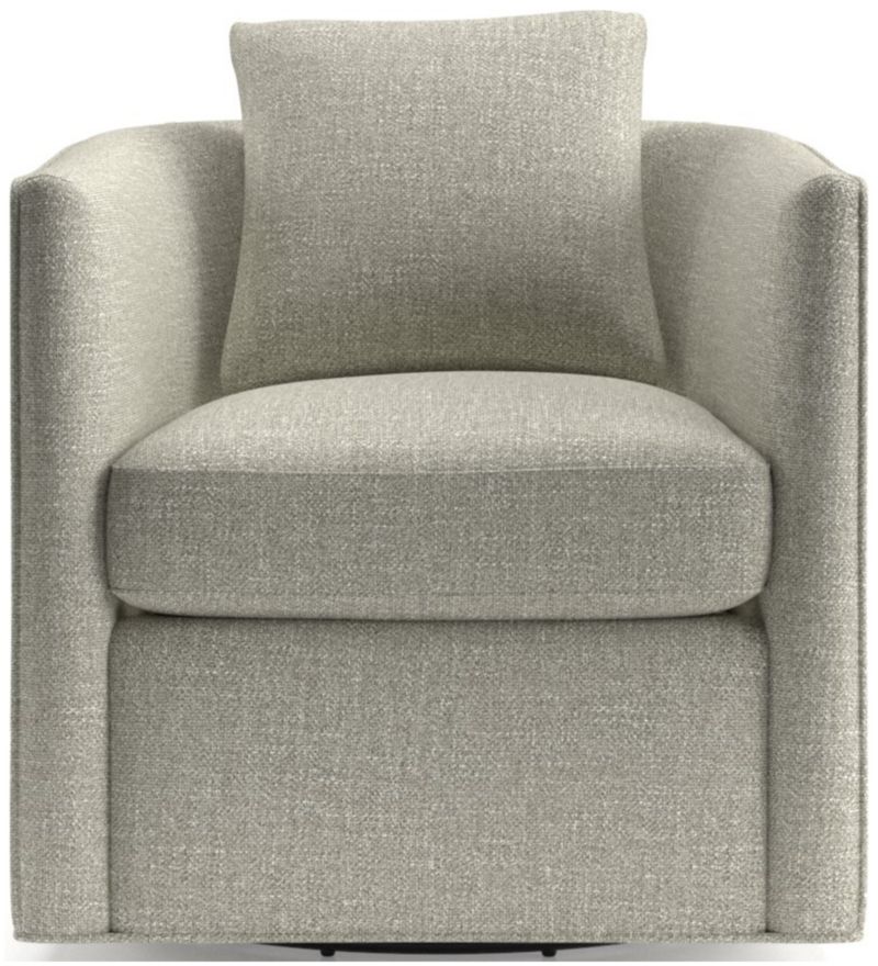 Drew Small Swivel Chair + Reviews Crate & Barrel