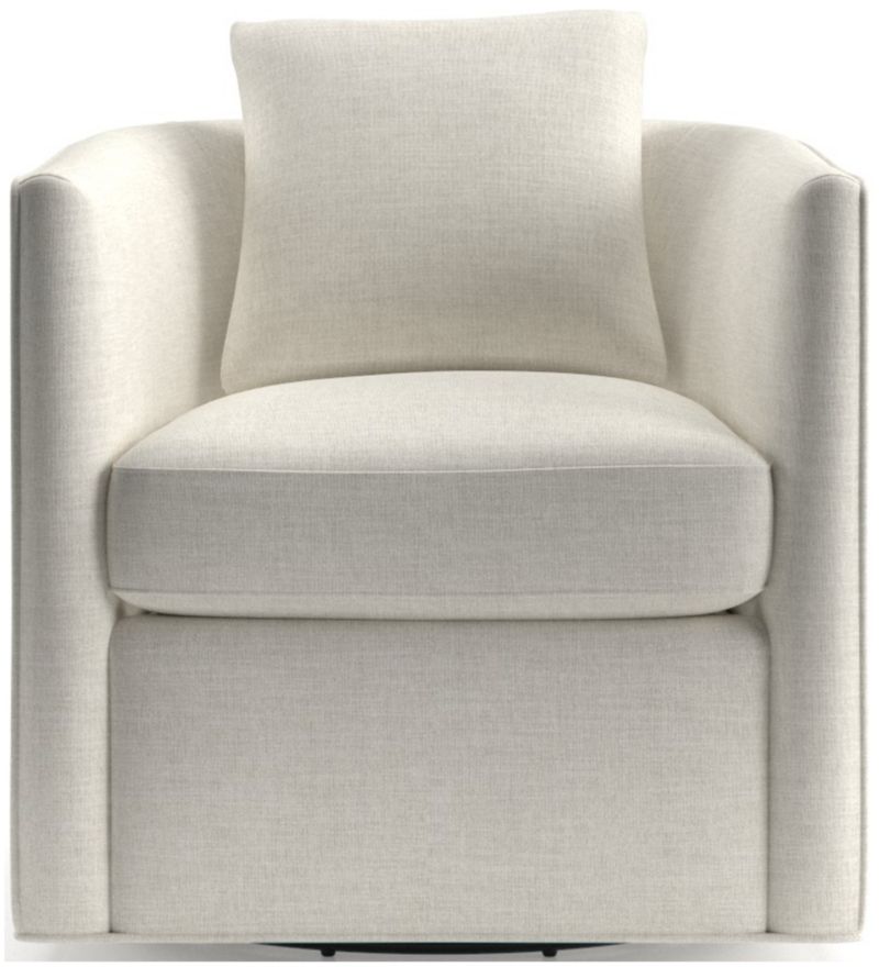 Drew Small Swivel Chair + Reviews Crate & Barrel