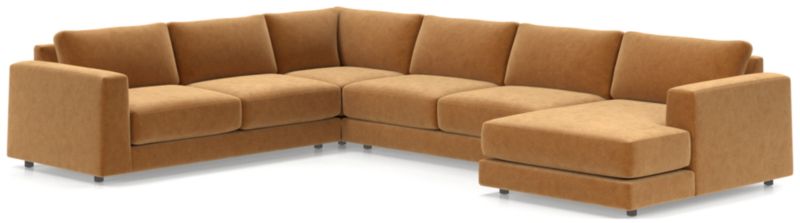 Viewing product image Peyton 4-Piece Right Arm Chaise Sectional Sofa - image 1 of 6