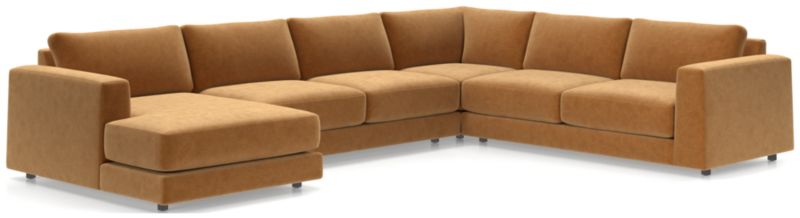 Viewing product image Peyton 4-Piece Left Arm Chaise Sectional Sofa - image 1 of 7