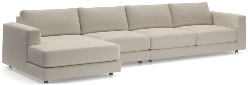 Viewing product image Peyton 3-Piece Left-Arm Chaise Sectional Sofa - image 1 of 12